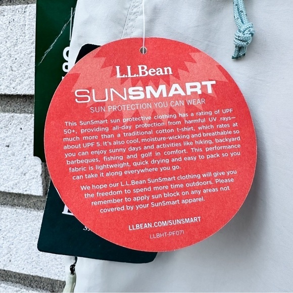 NWT LL Bean Trailhead Bottoms Sunsmart Pants Beige Silver Birch - Picture 13 of 16